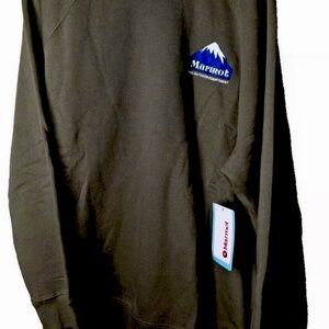 NWT, Marmot Men's Black Crewneck Sweatshirt, SZ Small